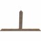 Ekena Millwork Portland Smooth Timber Gable Bracket, Douglas Fir, 72"W x 48"H x 1 1/2"D x 5 1/2"F, 16/12 Pitch GBW072X48X0206POR00SDF - alternate 2